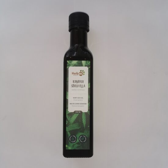 Kaņepju sēklu eļļa, barības sastāvdaļa suņiem