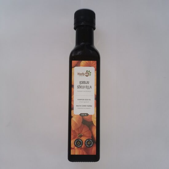 Ķirbju sēklu eļļa, barības sastāvdaļa suņiem