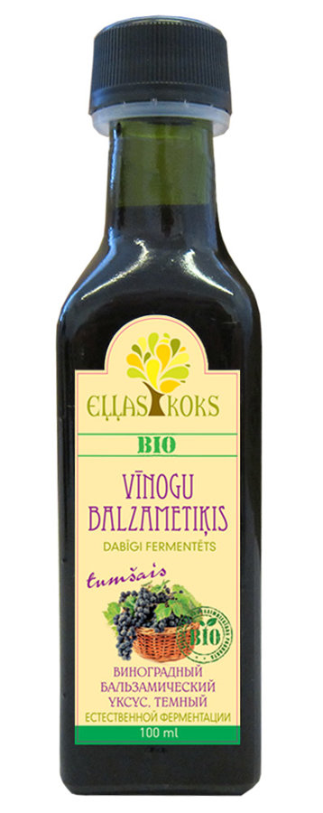 Bio vīnogu balzametiķis, tumšais, dabīgi fermentēts